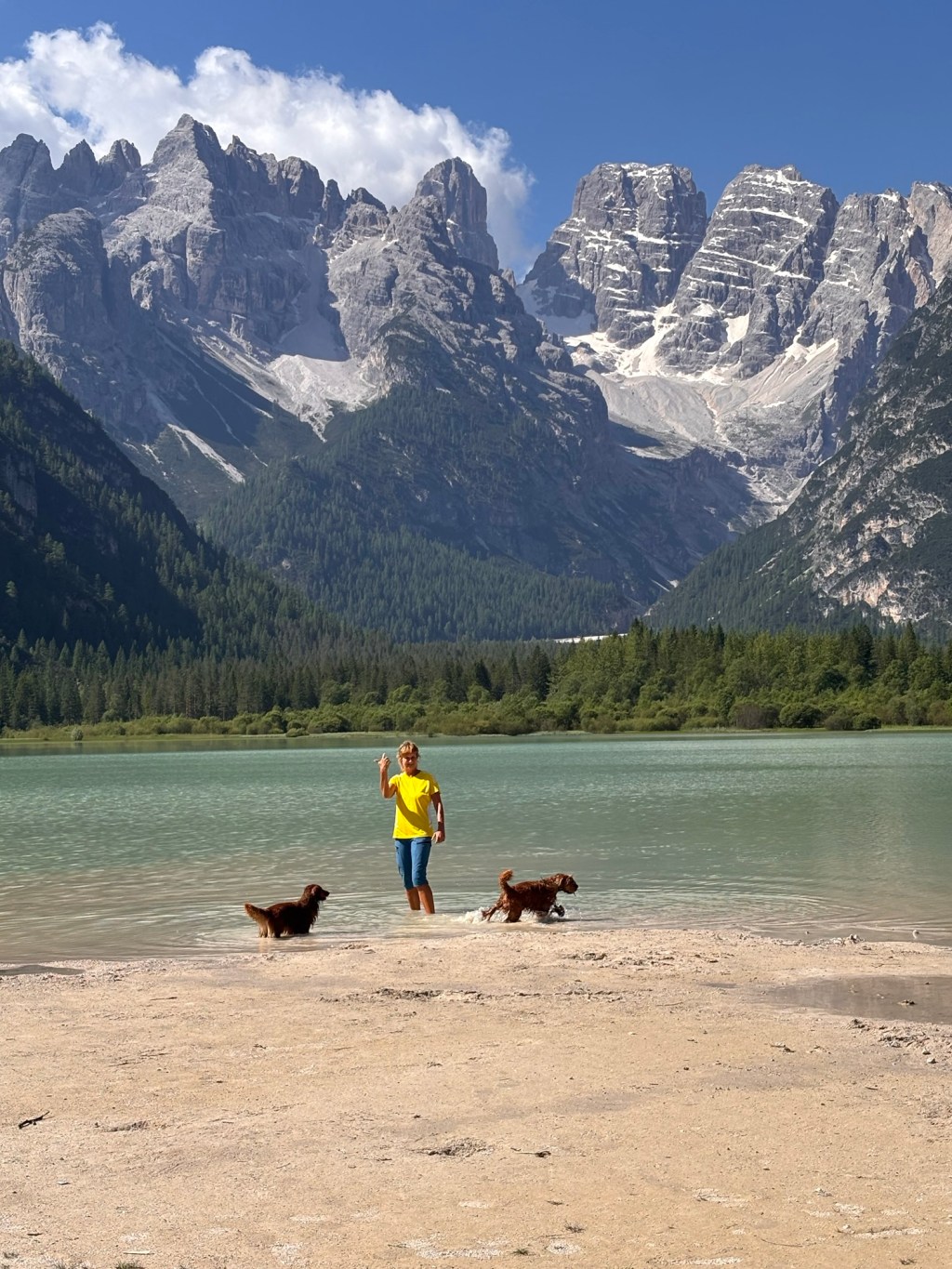 Der Dürrensee mit Hund